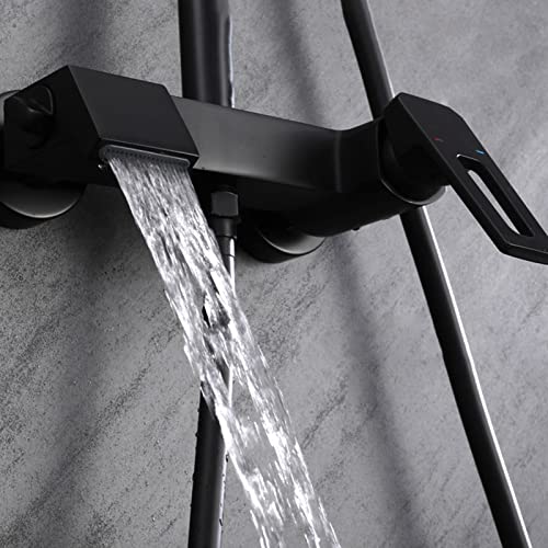 Système de douche mural avec mitigeur cuivre et ensemble de douche à 3 modes - 4