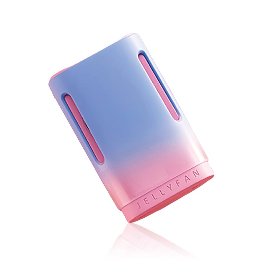 首かけ 手持ち扇風機 充電 モバイルバッテリー 3000mAh ピンク