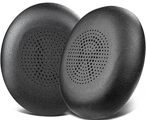 SOULWIT Earpads Replacement for Jabra Evolve2 65 (Evolve 2 65MS 65UC MS UC)/Evolve2 40 (40UC 40MS USB)/Elite 45h On-Ear Wireless Headset, Ear Pads Cushions with Softer Protein Leather - Black