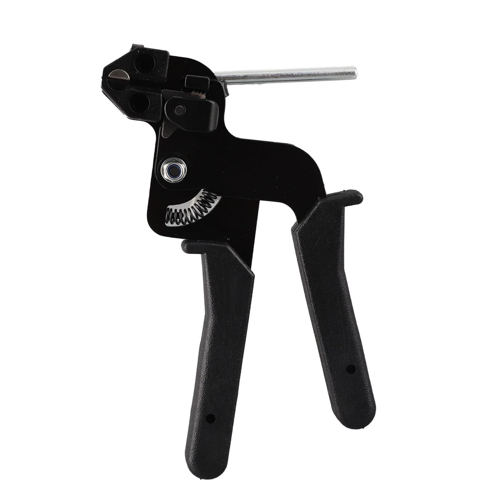 Stainless Steel Cable Tie Gun, Fastening Cable Tie Tool, Die-Cast Steel Flush Cut Point Zip Tie Gun with Steel Handle, Automatic Tensioner Cutter Tool