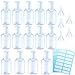 Produktbild Aneco 14 Flaschen 50ml Transparent Plastik Reise Flasche Set Leer Durchsichtig Behälter Flaschen mit 5 Stücke Kleine Trichter und 4 Stücke Selbstklebend Etiketten