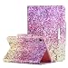 Produktbild Hülle kompatibel mit Samsung Galaxy Tab S5e SM-T720/T725 2019 - Kunstleder Slim Cover Lightweight Schutzhülle Tasche mit Standfunktion und Auto Schlaf/Wach Funktion, Gelb Rosa Sand