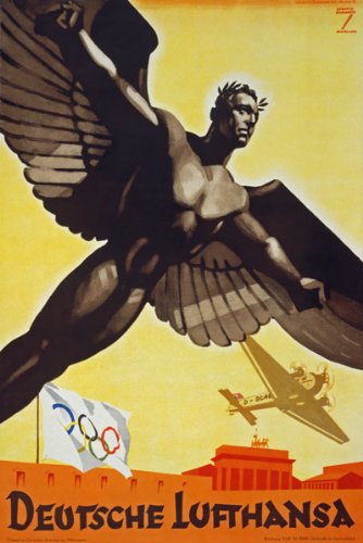 Amazon.com: AZ05 Vintage 1936 German Deutsche Lufthansa Olympics
