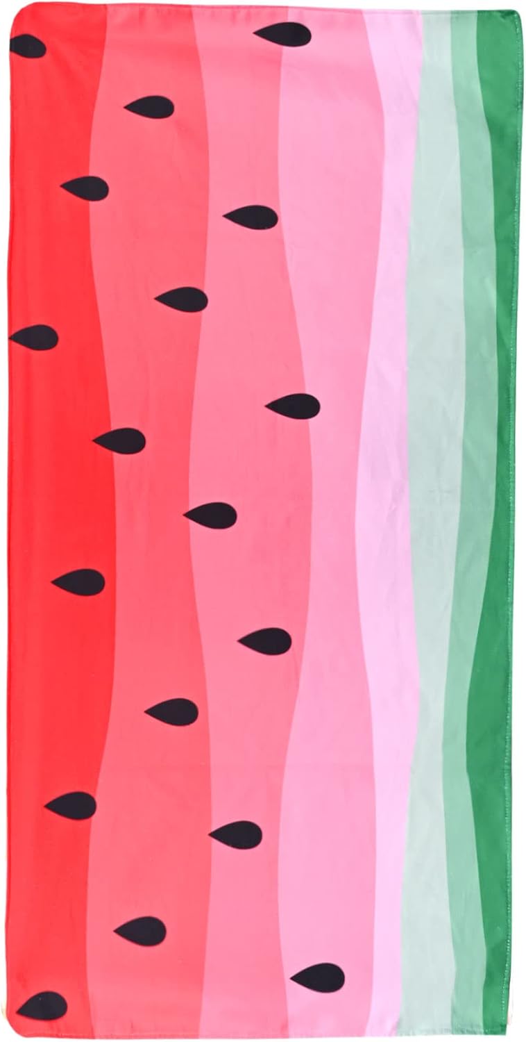 Watermelon Beach Towel Blanket, Oversized Microfiber Beach
