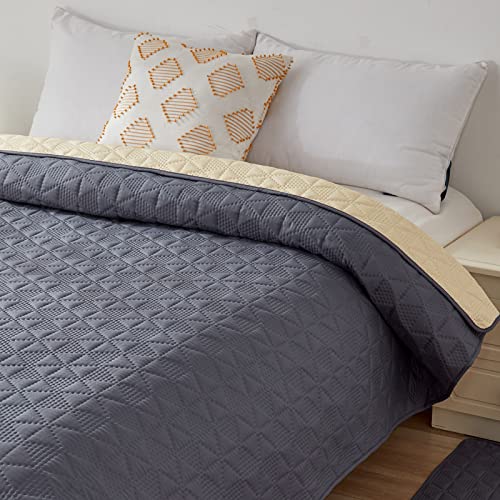 Taiyang 100% wasserdichte Sofabezug für Hund, Hundebettdecke, Hundebettabdeckungsschutz, Couchmöbelschutz für Kinder, Hund, Katze (Grau, 132-208cm)