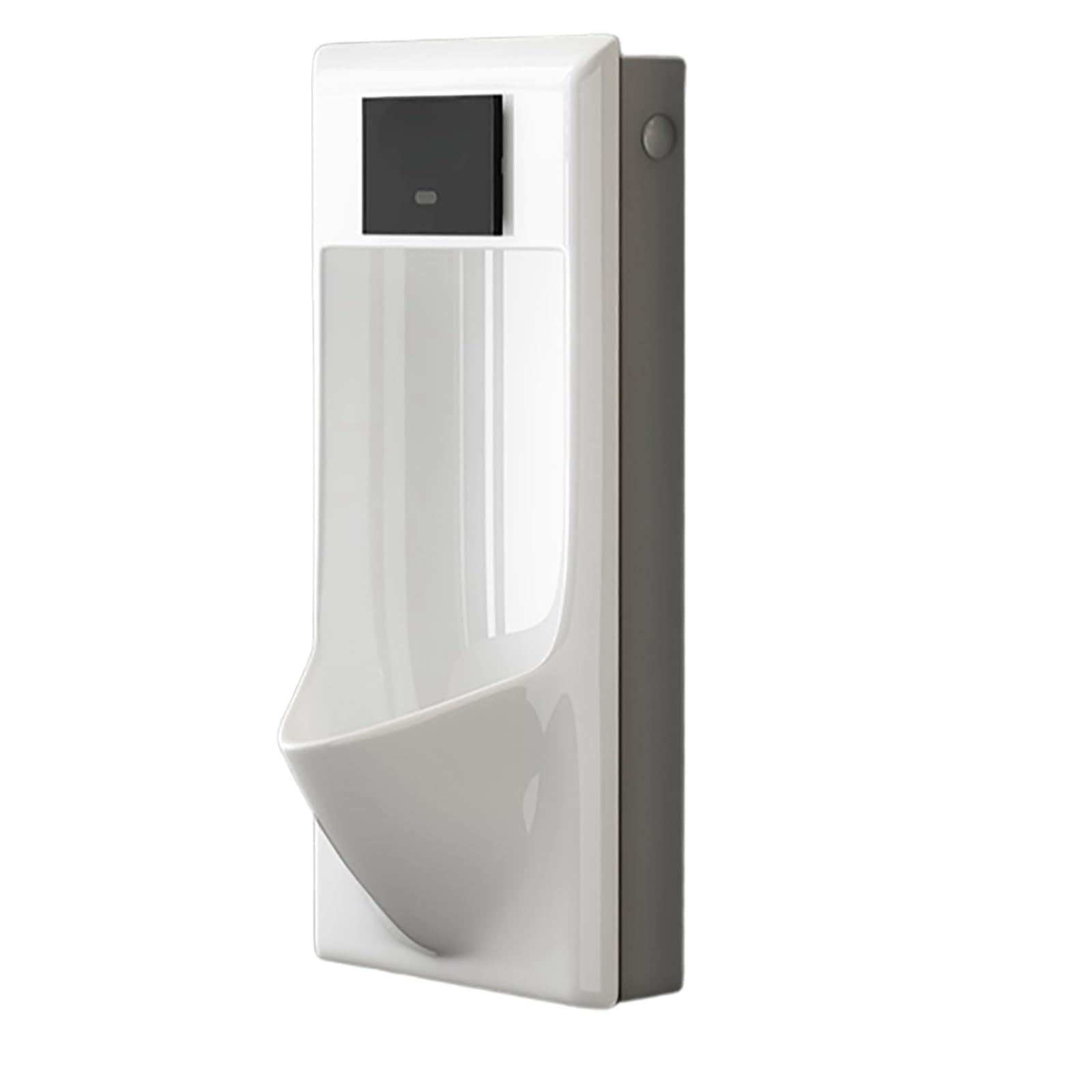 Orinatoio Automatico con Sensore da Parete, Orinatoi UltraSottili per Uomini, Scarico Senza Contatto, Anti-Schizzo e Anti-Odore, per Bagni, Hotel, Centri Commerciali(Gray)