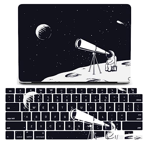 Coque MacBook Pro 14 rigid JZ Astronaut avec protection clavier pour modèles A2992 A2779 D
