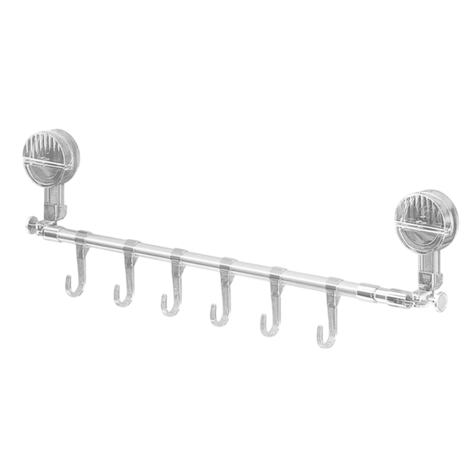 Coat Rack with Hooks Towel Rail - Extendable Stainless Steel Bath Holder,Bathroom