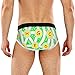 REFFW Bulge Pouch Calzoncillos para Hombre Juego de Rompecabezas de lógica Estudio Alfabeto inglés Estiramiento Boxer Tronco
