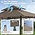 MEWAY 8x5 Outdoor Grill Gazebo Canopy, BBQ Canopy Gazebo Tent for Patio,Barbecue,Brown