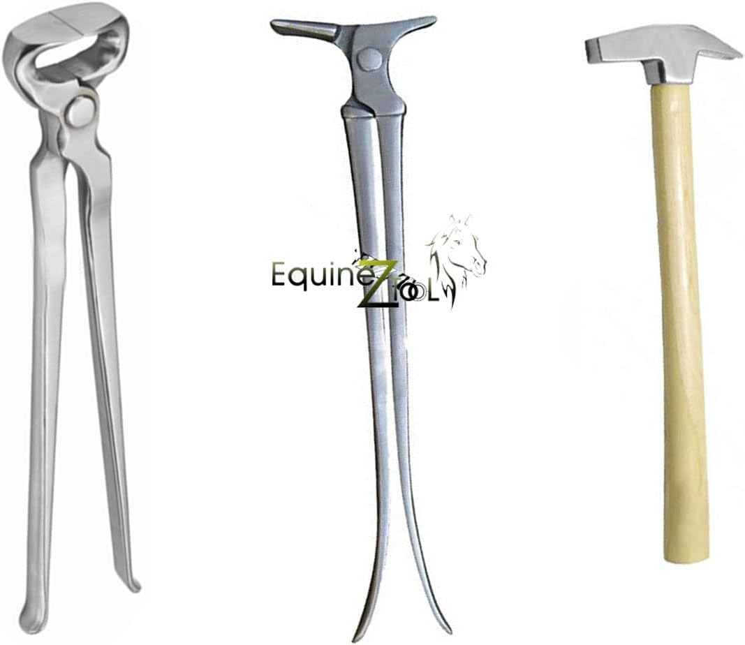 Equinez Tools 3 PCS Farrier Horse Hoof Nippers, Shoe