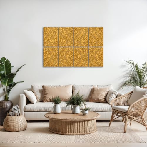 Paneles acústicos decorativos LAMOONHOME 8 unidades, 48"x32", poliéster miniatura 5