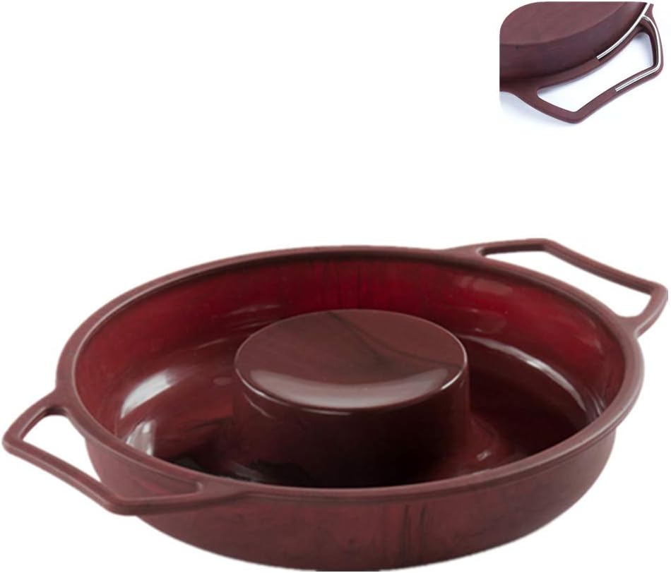 9 1/2 Inch by 2 Inch Non-stick Savarin Mould | Large Doughnut Donut Pan - Flexible Silicone, Sturdy Steel Frame