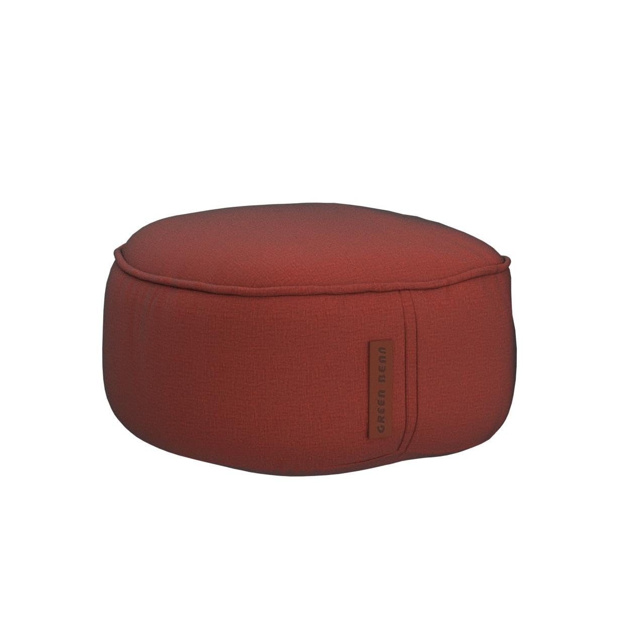 Green Bean© Tabouret 45x25cm avec Remplissage de Perles EPS - Tabouret pour Pieds Coussin pour Pieds Pouf-Siège - Coussin de Sol pour Enfants et Adultes - Repose-Pieds Coussin Siège Chaise Rouge