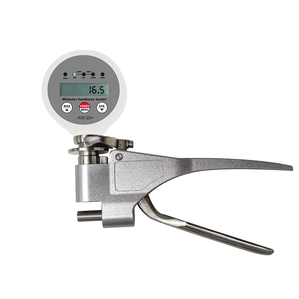 NURII AW20+, Vickers Hardness Tester, Aluminum Alloy Soft Metal Hardness Tester, 0.5HW Digital Display Vickers Hardness Tester, 0~20HW
