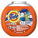Tide PODS Plus Febreze Sport Odor Defense Laundry Pacs, Active Fresh Scent, 54 Count, Designed For Regular and HE Washers (Packaging May Vary)
