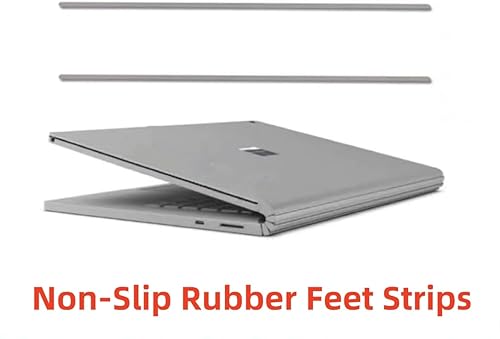 Miniatura 5 de Tiras de goma de repuesto para Microsoft Surface Book Laptop 2 o 3 15" para funda inferior de computadora portátil antideslizante de silicona para