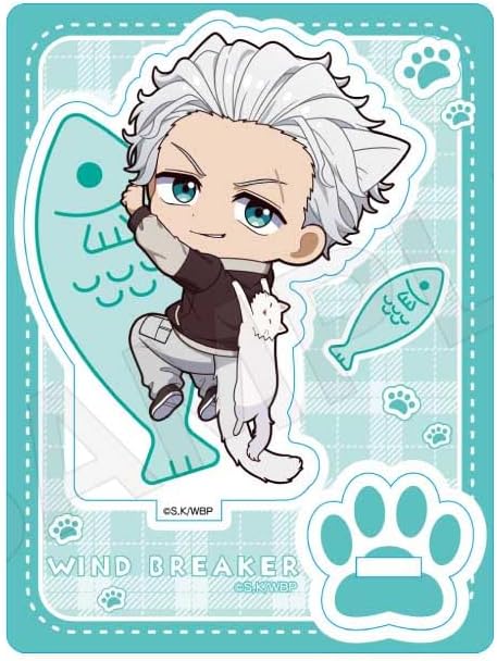 Wind Breaker Hajime Umemiya Mini Character Stand Sticking Nyan Ver.