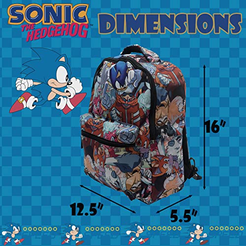 Ai Accessory Innovations Sonic The Hedgehog Backpack: Engaging School Bag With Sonic Characters For Kids & Adults - Durable & Comfortable Everyday Gear #TOP4