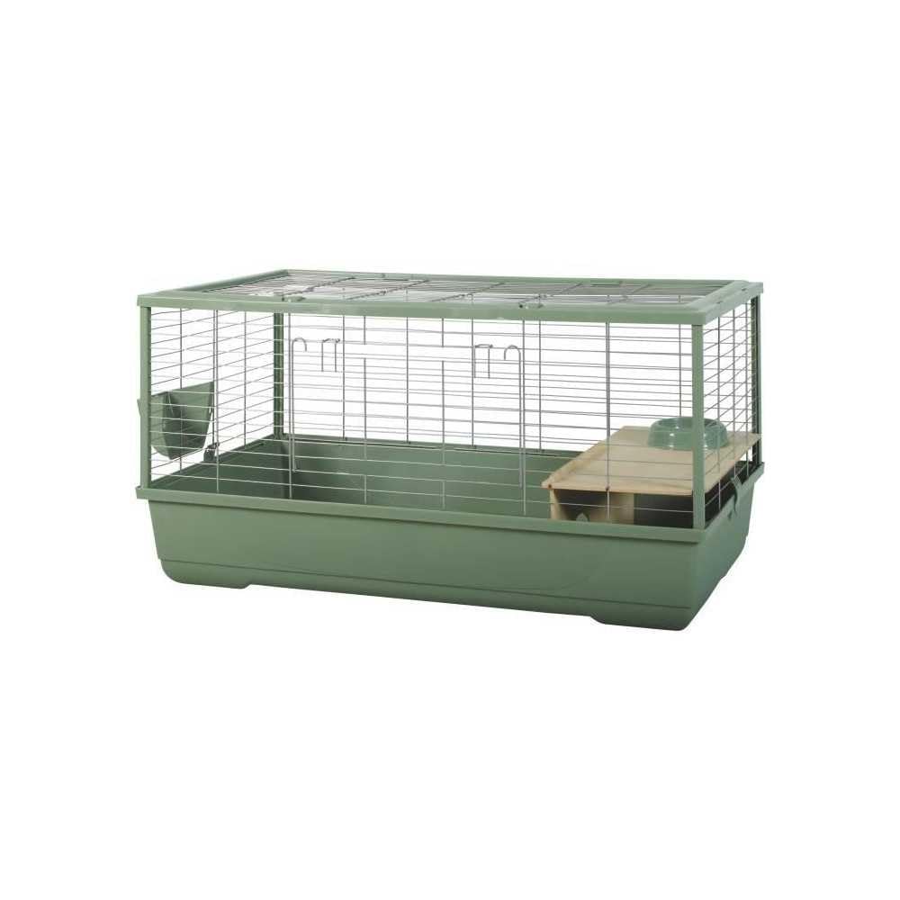 Jaula para roedores - Zolux - N�olife Connect - Para conejos y cobayas - 101,5 x 54 x 51 cm - Verde