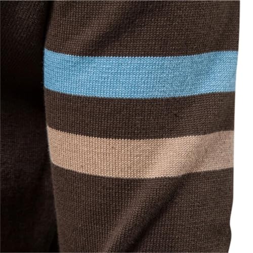 Men 100% Cotton Zip-Up Cardigan Casual Patchwork Fashion Youth Knitted Sweaters Long Sleeve4