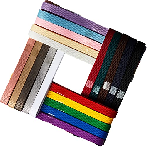 Noyi Traxd 3/8 Inch Polyester Grosgrain Ribbon 20 Colors 2 Yards X 20 Colors Each Total 40 Yds Per Package For Crafts, Hair Bows, Gift Wrapping, Wedding Party Decoration And And More #TOP2