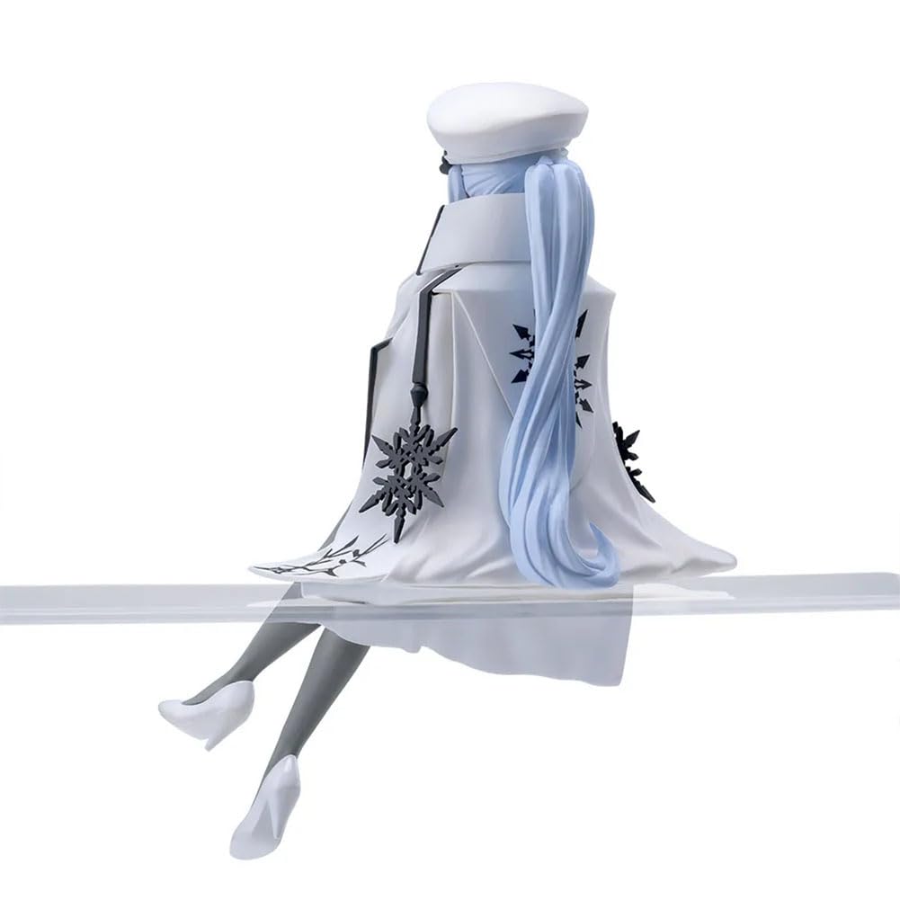 DEXSHUN Figurine de neige blanche - Figurine anime - Statue d'anime - 13 cm - Position assise - Modèle statique - Fait à la main - Décoration de bureau DEXSHUN Figurine de neige blanche - Figurine anime - Statue d'anime - 13 cm - Position assise - Modèle statique - Fait à la main - Décoration de bureau