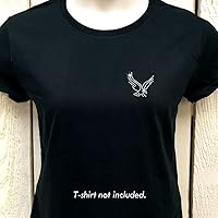 Vista 5 de Eagles Hawks Bird Mascot - Juego de 9 camisetas de cristal con diamantes de imitación para planchar JCS Rhinestones