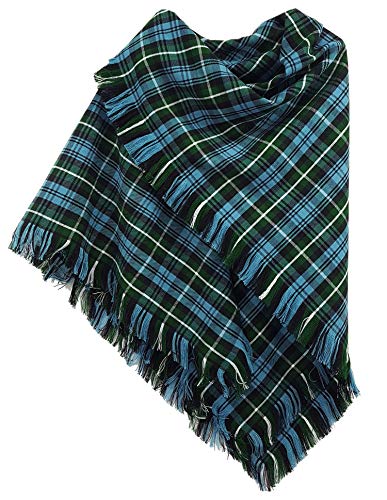 The Celtic Croft Lamont Homespun Tartan Shawl