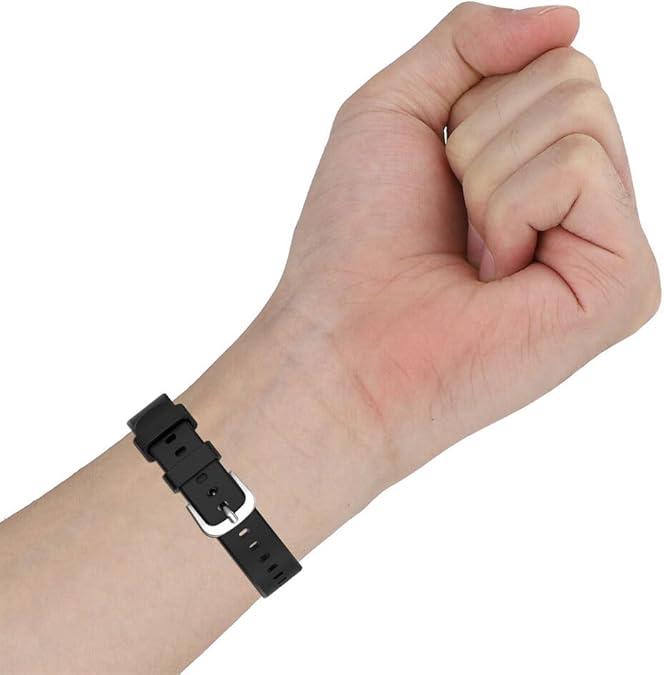 LAMCHAM 12MM Silicone Watch Strap Band Fit for 12mm Head