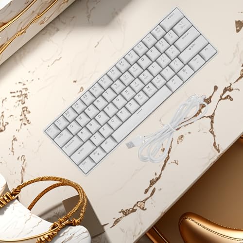 Clavier mécanique de jeu blanc pour optimiser l'espace gaming sur PC portable - 5