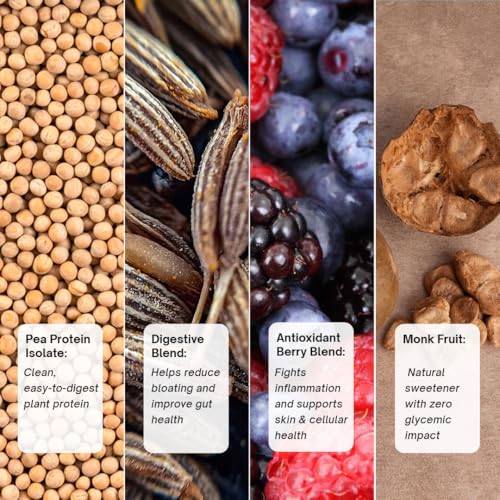 Image of Women's Plant Protein | 24g Protein per Serve | Caffe Mocha | Pack of 3 (1.5Kg) + Free Shaker | Vegan Pea Protein Isolate | No Bloating, Easy to Digest | 6 Natural Antioxidants | Safe | Sweetened with Monk Fruit | For the Everyday Woman