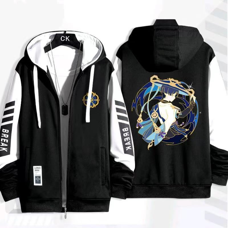 Amazon.co.jp: QWP 原神 パーカー 放浪者 コスプレ衣装 フード付き服