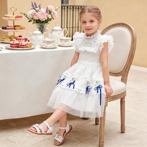 Image of Flaryzone Girls Sandals Open Toe Summer Flats Dress Sandals Shoes Toddler /Little Kid
