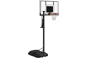 Spalding 54-Inch Polycarbonate Portable Basketball Hoop