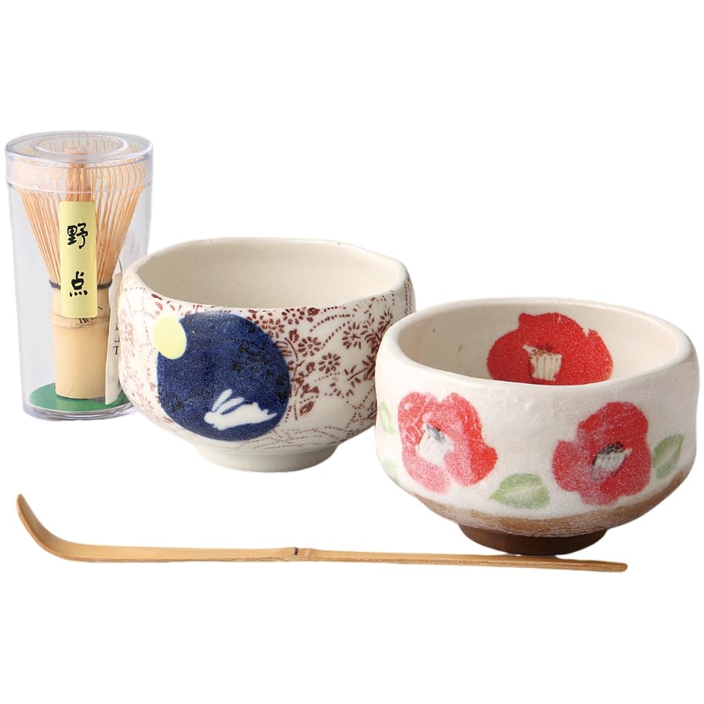 Ale-net Matcha Bowl Set, Mino Ware