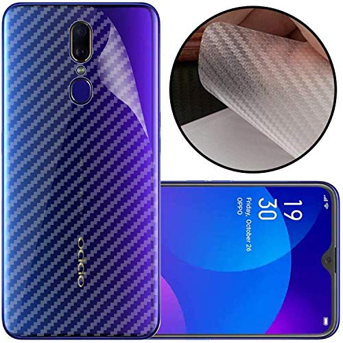 Image of Compatible with Oppo F11 Back Screen Protective Film Carbon Fiber Skin Transparent Screen Guard Sticker