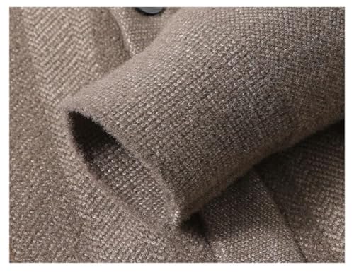 Men's Cardigan Sweaters V-Neck Single Breasted Business Casual Striped Button Knit Sweater4