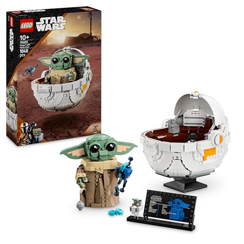 LEGO Star Wars 75403 Grogu con Aerocuna, Figura Articulada de