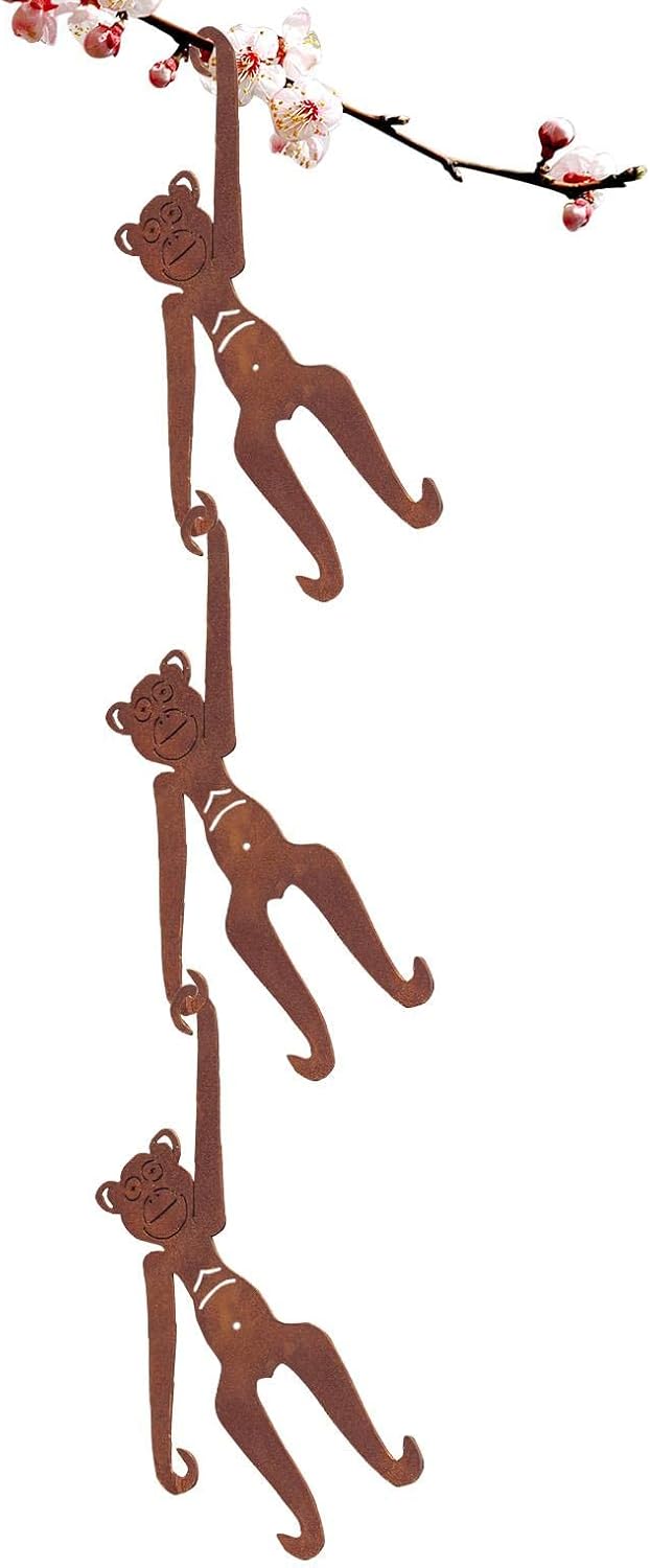 ecoticfate Monkey Garden Statue, Hanging Monkey Artware