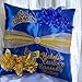 Quinceanera Full Set Pillows & Corsage - Blue. Handmade & Personalized for you.