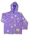 Foxfire For Kids Girls Lavender Raincoat with Colorful Flowers Size 8
