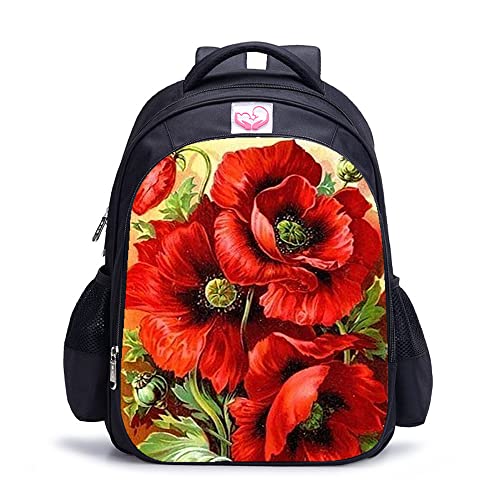 Sac à dos imprimé 3D fleur cadeau idéal ado rentrée scolaire