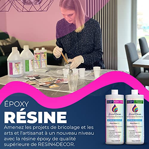 Resina Epóxica RESIN4DECOR 1:1 Inodora y No Tóxica 500ml - Fernando Cortés