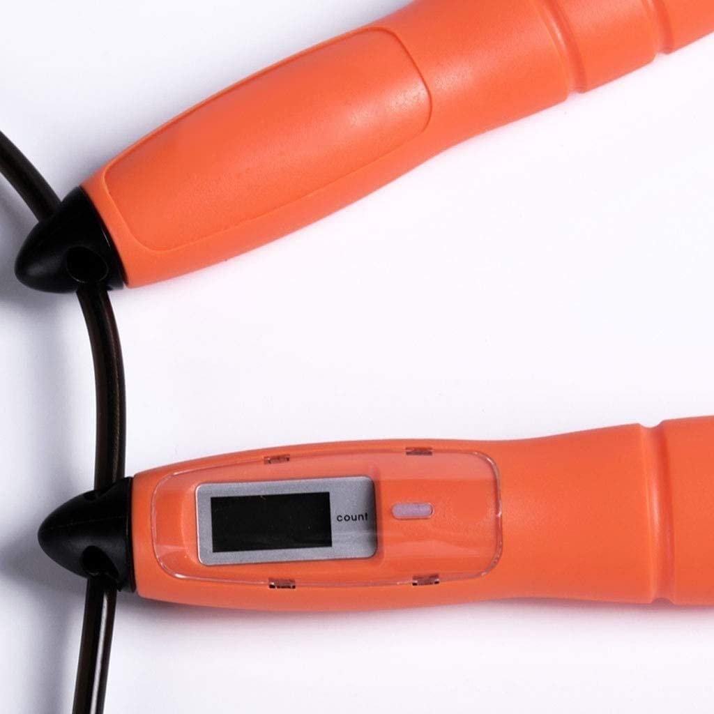 Comba Cuerda Saltar Comba de Saltar Cuerda De Saltar Para Adultos, Rodamiento De Fitness, Entrenamiento De Cuerda De Saltar, Ejercicio Ajustable De Conteo Electrónico De Velocidad Rápida Cuerda para S