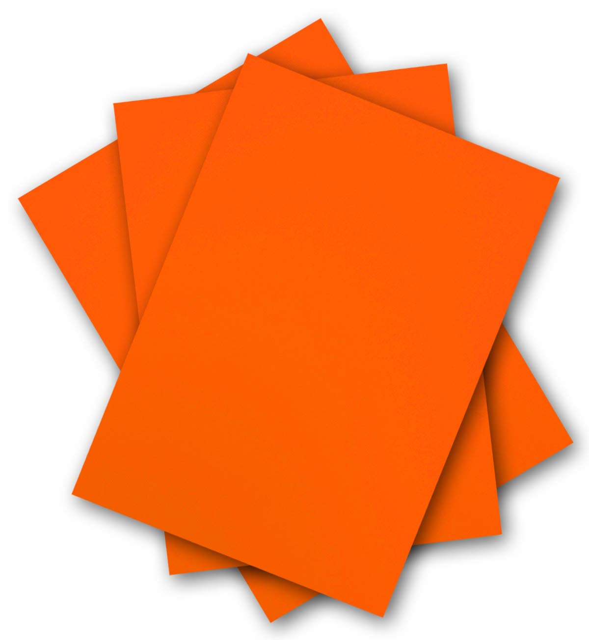 100 Blatt Leuchtpapier DIN A4-21,0 x 29,7 cm - Neonpapier Orange - 80 g/m² - beidseitig Orange - Plakatpapier für Leuchtplakate - Glüxx-Agent