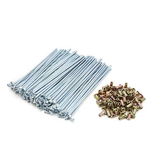 uxcell 72pcs 4mm Thread Diameter Motorcycle Wheel Spokes 170mm Length
