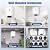 Tankless Water Heater Electric 8 Gallon Hot Water Heater for Bathroom Kitchen 110V 2200W, Wall Mounted (white, 8G)