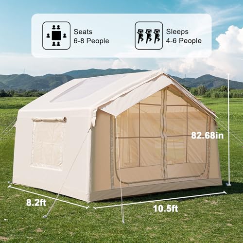 Carpa inflable para camping, 6 personas, fácil armado miniatura 5