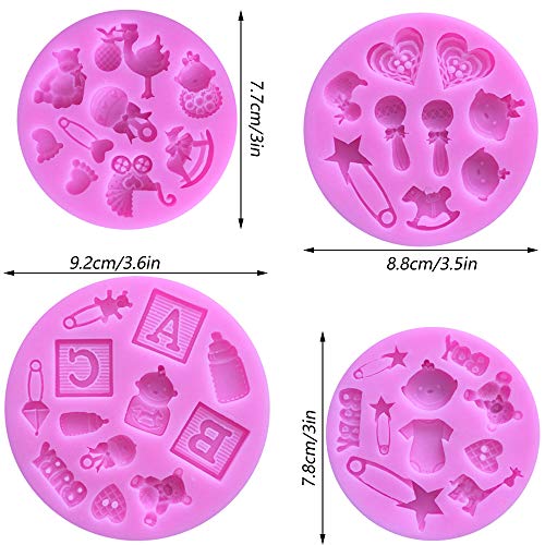 Ziyero 3D Decorazione di Baby Shower Silicone